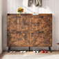 Shoe Storage Cabinet with 4 Flip Drawers, Farmhouse Shoe Organizer for Entryway