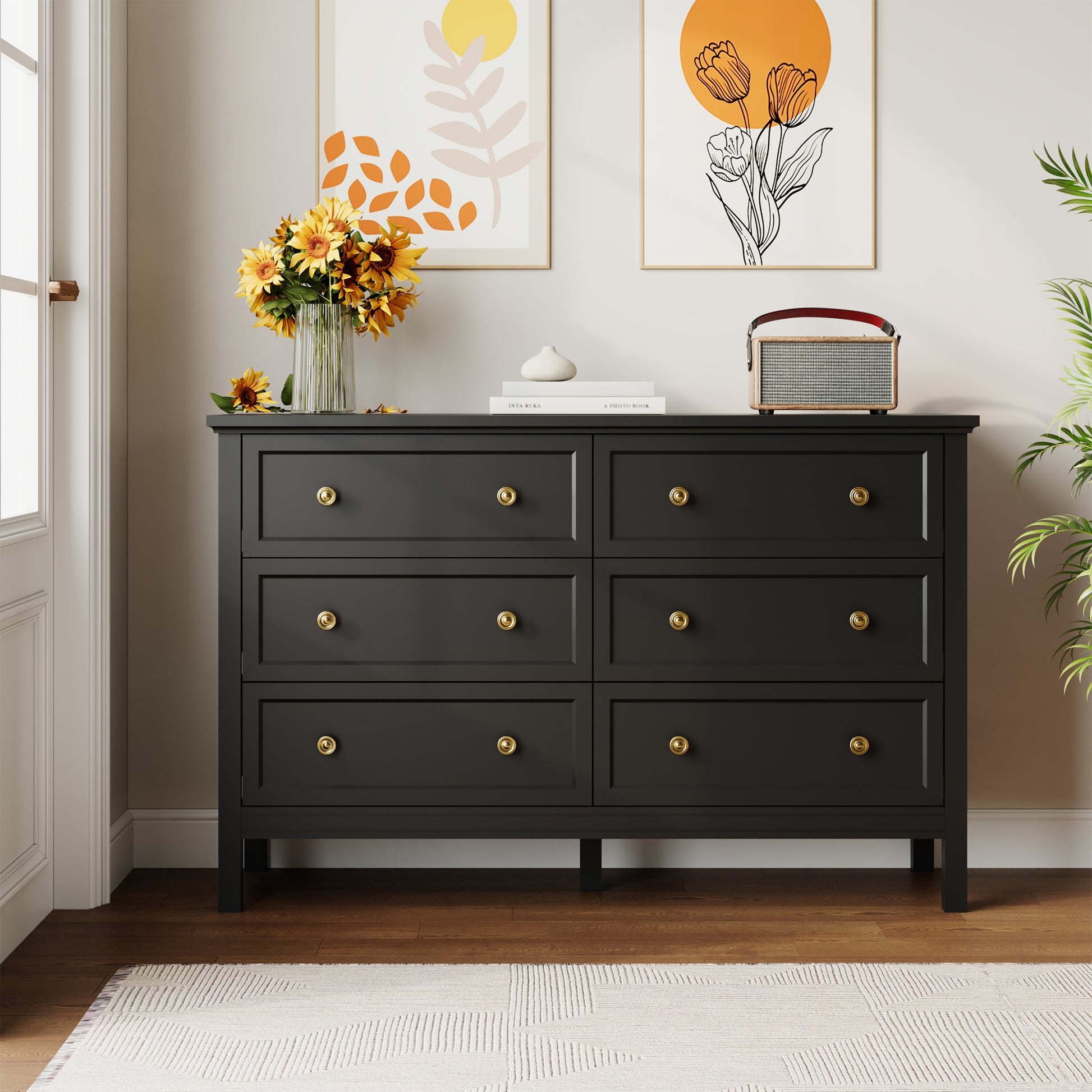 Dresser with 6 Drawer for Bedroom,Traditional Adult Chest of Drawers w – YouTrend Dresser with 6 Drawer for Bedroom,Traditional Adult Chest of Drawers w – YouTrend