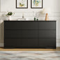 9 Drawer Dresser W/ Hidden Handles,Modern Adult Wood Dresser for Bedroom, Living Room, Hallway