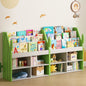 ASTUVIA 3 Tier Kids Bookshelf with Storage,Toy Storage Organizer with Cactus Appearance, Kids Bookcase and Bookshelf with 4 Storage, Green