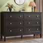 ASTUVIA White Dresser for Adult,6 Drawer Dresser for bedroom,Modern Wood Storage for Living Room