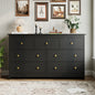 7 Drawer Dresser, Modern Chests of Drawers Wood Adult Storage Cabinet for Bedroom Living Room Hallway Entryway