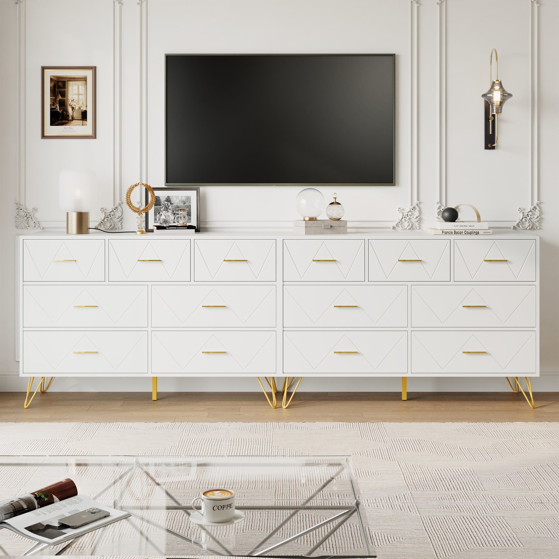 7 Drawer Dresser,Adult Dresser with Golden Legs & Handles,Wooden Chest YouTrend 7 Drawer Dresser,Adult Dresser with Golden Legs & Handles,Wooden Chest YouTrend
