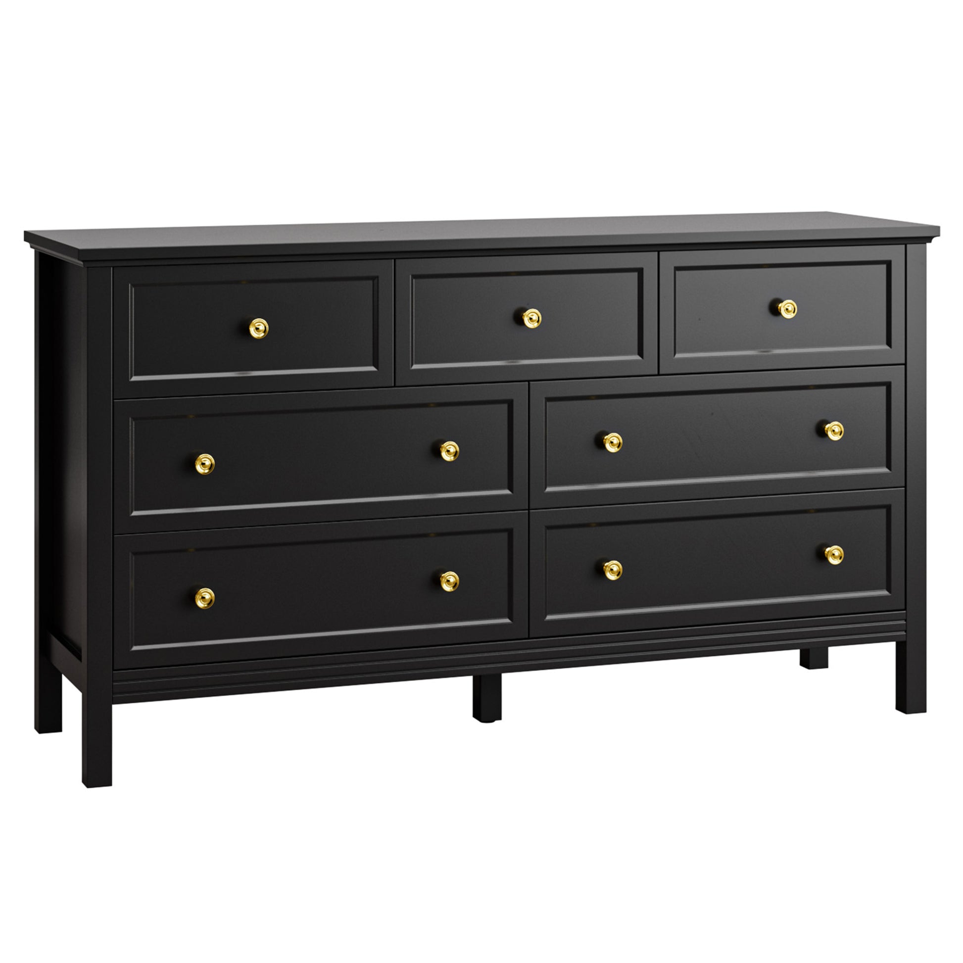 7 Drawer Dresser, Retro Wood Adult Dresser with Metal Handles for Bedr – YouTrend 7 Drawer Dresser, Retro Wood Adult Dresser with Metal Handles for Bedr – YouTrend