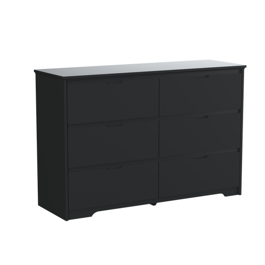 6 Drawer Dresser W/ Hidden Handles,Modern Adult Wood Dresser Cabinet for Bedroom, Living Room, Hallway