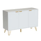 Buffet Cabinet with Storage,Fluted Modern Sideboard Storage Cabinet with 3 Doors,for Living Room Bedroom Dining Room Entryway