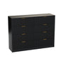 8 Drawer Dresser with for Bedroom,Modern Fluted Wood Chest of Drawer with Golden Embedded Handles for Living Room,Hallway