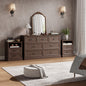 YouTrend 7 Drawer Dresser and Nightstand Sets for Bedroom,3 Piece Bedroom Dresser Set,Fluted Dressers and Nightstands, Modern Bedroom Set