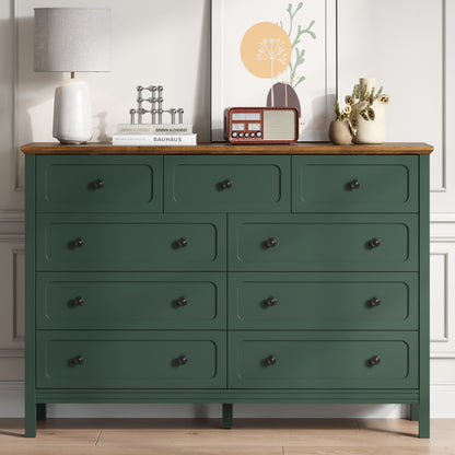 YouTrend 8-Drawer Dressers for Bedroom,55.1"Width Modern Chest of Drawer with Metal Handlesfor Living Room,Hallway,Entryway,White