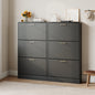 ASTUVIA Shoe Cabinet with 3 Flip Drawers,Narrow Hidden Shoe Storage for Entryway,Modern Freestanding Shoe Organizer Rack Holds 6-15 Pairs