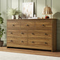 ASTUVIA 7 Drawer White Dresser for Bedroom - Wide TV Stand with Anti-Tip Metal Rails