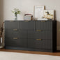 YouTrend Dresser for Bedroom with 7 Drawers,Fluted Dresser with Metal Handle,Modern Chest of Drawer TV Stand,Wood Closet Clothes Storage Organizer for Living Room,Hallway