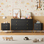 YouTrend Dresser and Nightstand sets,7 Drawer Dresser for Bedroom, 3 Piece Bedroom Dresser Set for Adult,Black