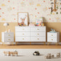 YouTrend Dresser and Nightstand sets,7 Drawer Dresser for Bedroom, 3 Piece Bedroom Dresser Set for Adult,Black