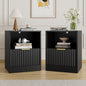 YouTrend Nightstand Set of 2 with 2 Drawers for Bedroom, Small End Table for Adults, Wooden Storage Cabinet for Living Room