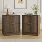 YouTrend Nightstand Set of 2 with 2 Drawers for Bedroom, Small End Table for Adults, Wooden Storage Cabinet for Living Room