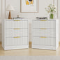 YouTrend Nightstand Set of 2 with 2 Drawers for Bedroom, Small End Table for Adults, Wooden Storage Cabinet for Living Room