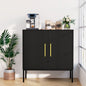 Storage Cabinet with 2 Doors,Wood Accent Cabinet for Living Room Bedroom Entryway