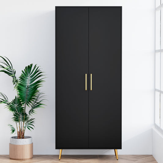 69'' Tall Storage Cabinet,Wood Pantry Cabinet with 4 Shelves & 2 Doors for Living Room, Kitchen, Bathroom, Office