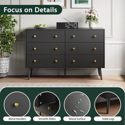 YouTrend Farmhouse Nightstand with 2 Drawers & Open Shelf End Table Bedside Tables for Bedroom Living Room,White